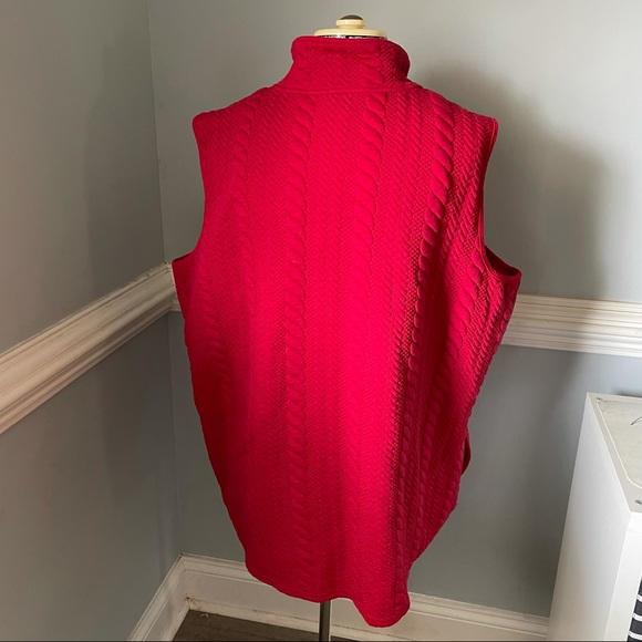 Coldwater Creek Red Soft Quilted Vest - Picture 6 of 9